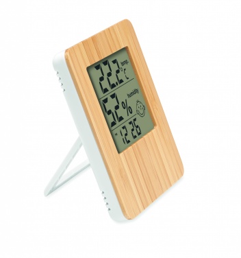 Logotrade promotional items photo of: Bamboo weather station