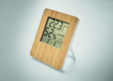 Logotrade business gift image of: Bamboo weather station