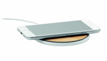 Logotrade promotional gift image of: Bamboo wireless charger 10W