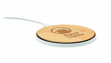 Logo trade promotional items picture of: Bamboo wireless charger 10W