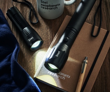 Logo trade corporate gifts picture of: Large aluminium LED flashlight