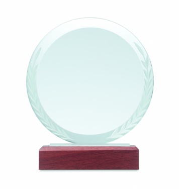 Logo trade advertising products image of: Round award plaque