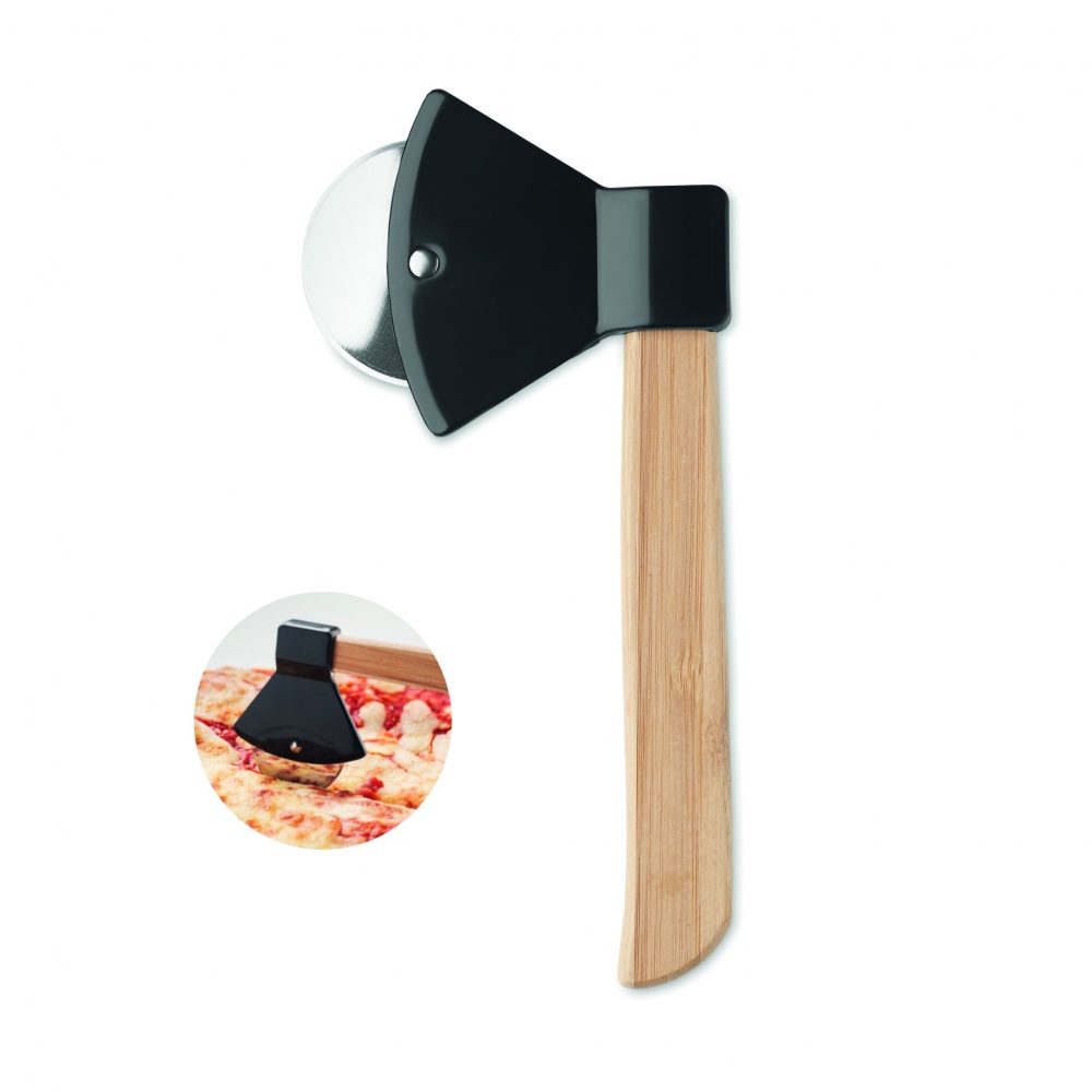 Logotrade corporate gift picture of: Pizza cutter bamboo handle