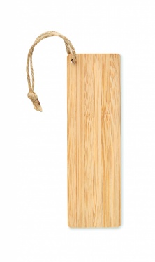 Logo trade corporate gifts image of: Bamboo bookmark