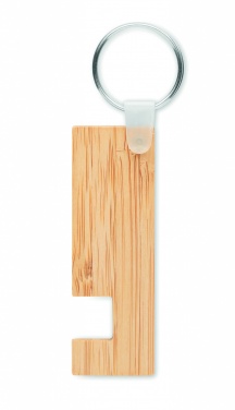 Logotrade business gift image of: Bamboo stand and key ring Savonlinna