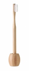 Bamboo tooth brush with stand