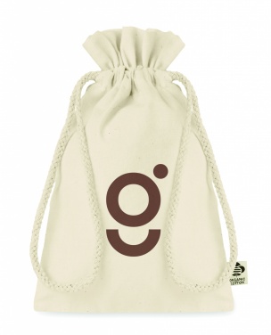 Logo trade promotional items picture of: Small organic cotton gift bag