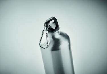 Logotrade promotional giveaways photo of: 1000 ml single-walled aluminum water bottle with a carabiner