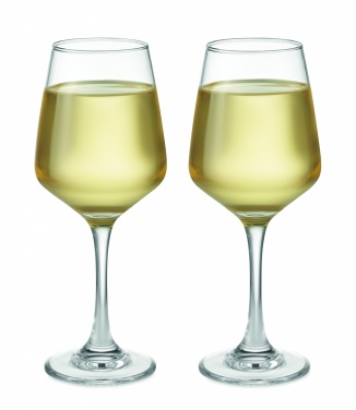 Logo trade promotional items picture of: Set of 2 wine glasses