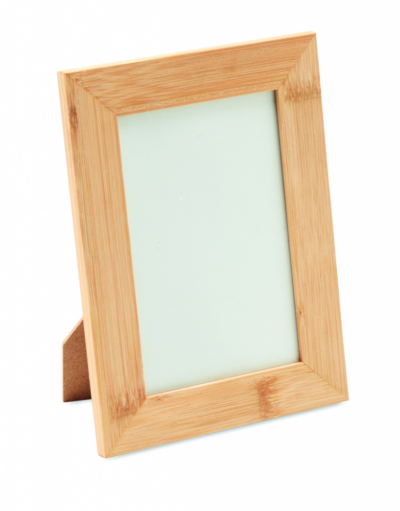 Logo trade promotional products image of: Bamboo photo frame