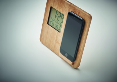 Logotrade corporate gifts photo of: Bamboo weather station 10W