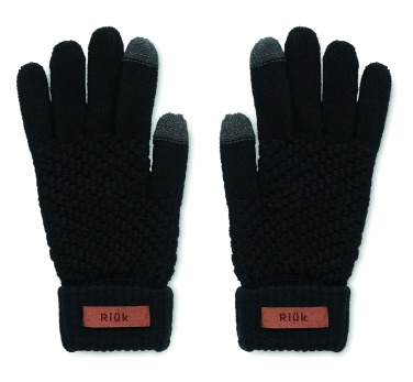 Logo trade promotional giveaways image of: Rpet tactile gloves