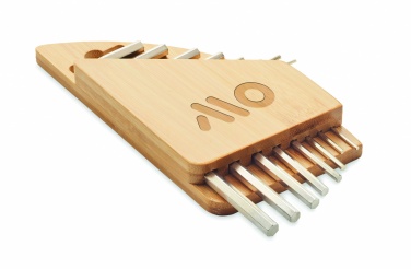 Logotrade promotional giveaways photo of: Hex key set in bamboo