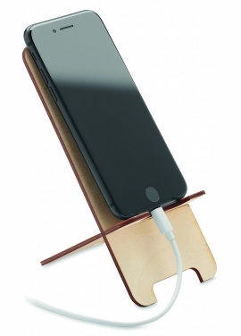 Logo trade promotional gifts picture of: Birch Wood phone stand