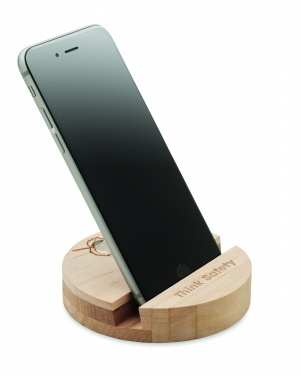 Logotrade promotional gift image of: Birch Wood phone stand