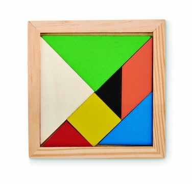 Logotrade promotional gift image of: Tangram puzzle in wood