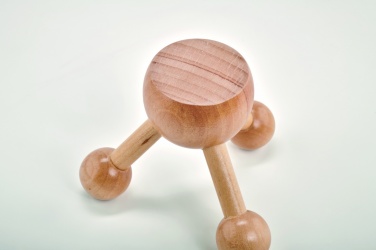 Logo trade advertising product photo of: Hand held massager in wood