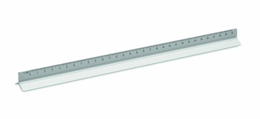 Logo trade promotional merchandise image of: 30cm Ruler in aluminium