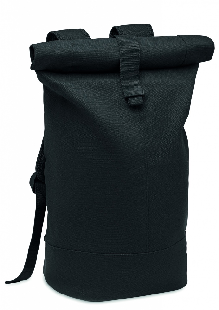 Logotrade corporate gift image of: Rolltop washed canvas backpack