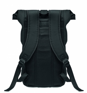 Logotrade promotional gift image of: Rolltop washed canvas backpack