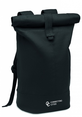 Logotrade corporate gift image of: Rolltop washed canvas backpack