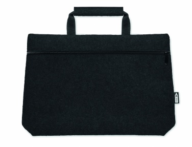 Logotrade promotional gift picture of: RPET felt zippered laptop bag