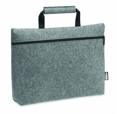 Logotrade promotional merchandise picture of: RPET felt zippered laptop bag