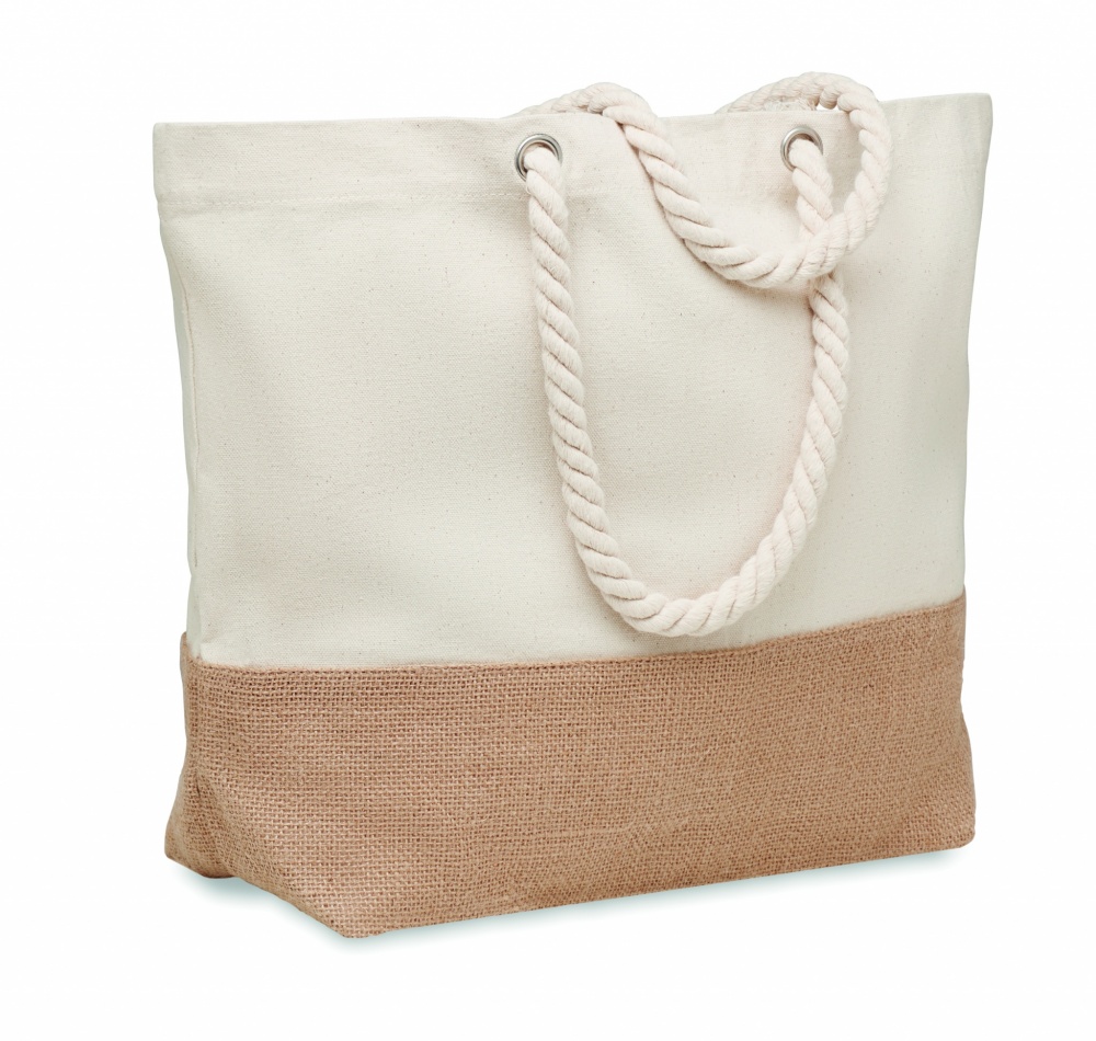 Logo trade promotional product photo of: Canvas beach bag 280 gr/m²