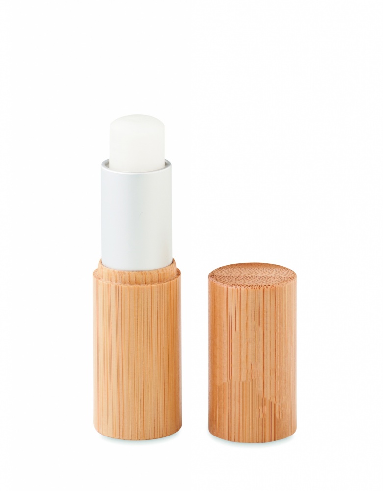 Logotrade promotional merchandise photo of: Lip balm in bamboo tube box