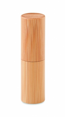 Logo trade promotional gifts image of: Lip balm in bamboo tube box