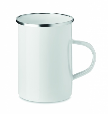 Logo trade advertising products image of: Metal mug with enamel layer