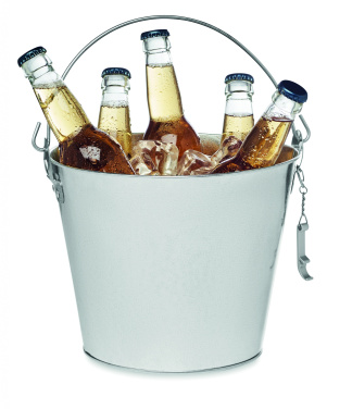 Logo trade promotional gifts image of: Metal beer bucket 4L