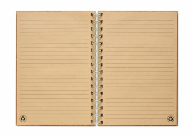 Logotrade promotional giveaway image of: A5 ring bound Bamboo notebook