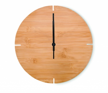 Logotrade promotional items photo of: Round shape bamboo wall clock