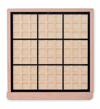 Logo trade promotional product photo of: Wooden sudoku board game