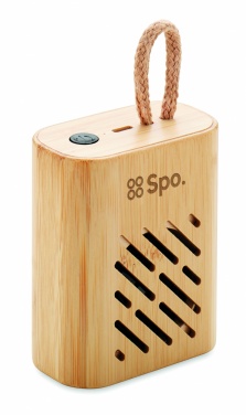 Logotrade promotional gifts photo of: 3W Bamboo wireless speaker