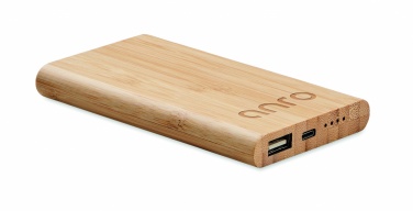 Logo trade promotional item photo of: 4000 mAh Bamboo power bank