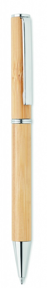 Logo trade corporate gift photo of: Bamboo twist type ball pen