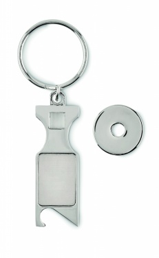 Logotrade promotional products photo of: Euro Token key ring Porvoo