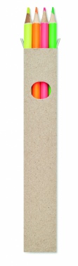 Logo trade advertising products picture of: 4 highlighter pencils in box