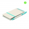 A6 milk carton notebook set, Turquoise