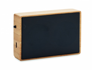 Logotrade promotional item picture of: Solar bamboo wireless speaker