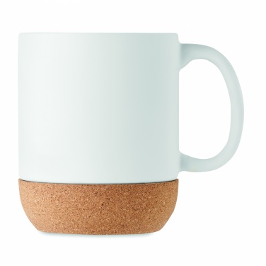 Logo trade corporate gifts image of: Matt ceramic cork mug 300 ml