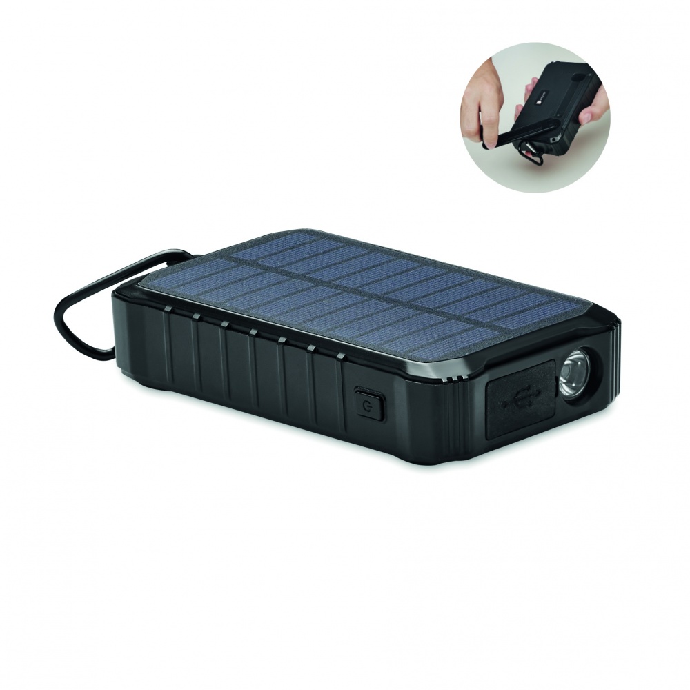 Logotrade business gift image of: 8000 mAh solar dynamo charger