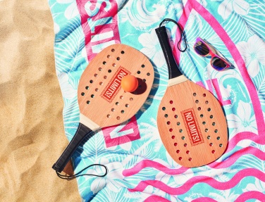 Logo trade promotional merchandise image of: Rosewood beach tennis set