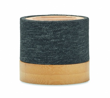 Logo trade corporate gift photo of: Bamboo RPET wireless speaker