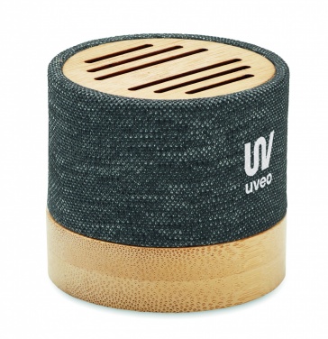 Logotrade promotional gifts photo of: Bamboo RPET wireless speaker