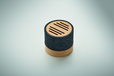 Logotrade promotional product picture of: Bamboo RPET wireless speaker