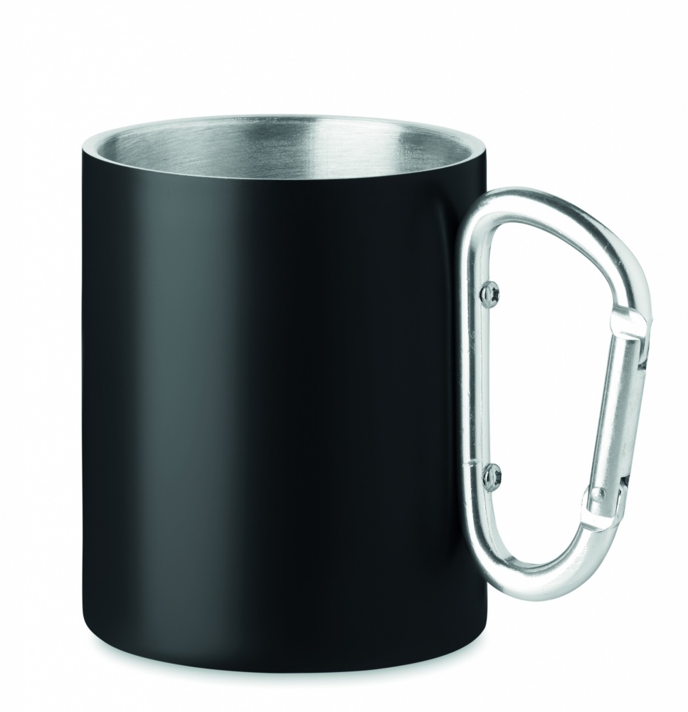 Logo trade promotional gifts image of: Double wall metal mug 300 ml