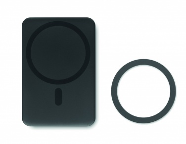 Logotrade corporate gift image of: Magnetic wireless charger 15W powerbank 5000 mAh